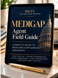Miles Medigap Field Guide navy and gold cover